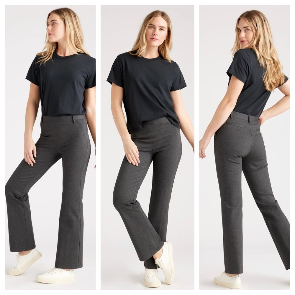 Quince NWT Ultra-Stretch Ponte Bootcut Pants Petite Large